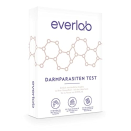 EVERLAB Darmparasiten Test – Umfangreiche Untersuchung auf Parasiten + Wurmeier im Darm | Stuhltest & Abklatschtest | Selbsttest für Zuhause |Auch für Kinder - 1