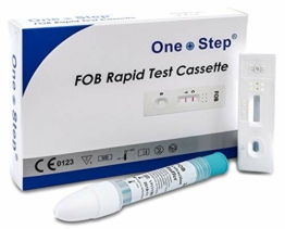 One+Step Darmtest Schnelltest I Komplettes Set zur Früherkennung I FOB Selbsttest für Darmgesundheit I Darmkrebs I Darmbakterien I Darmkur I Darmvorsorge - 1